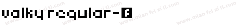 valky regular字体转换